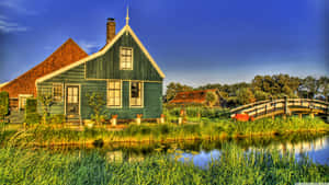 Idyllic Dutch Countryside Home Wallpaper