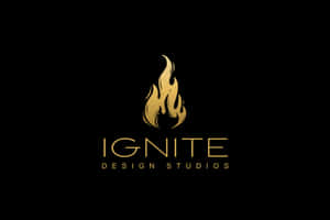 Ignite Design Studios Logoon Black Background Wallpaper