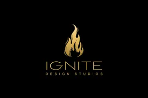 Ignite Design Studios Logoon Black Background Wallpaper