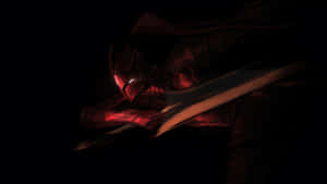 Igris Dark Warrior Pose Wallpaper