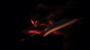 Igris Dark Warrior Pose Wallpaper