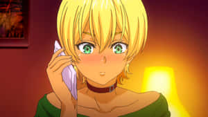 Ikumi Mito Anime Character On Phone Wallpaper