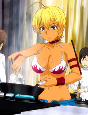 Ikumi Mito Cooking Competition Anime Character Wallpaper