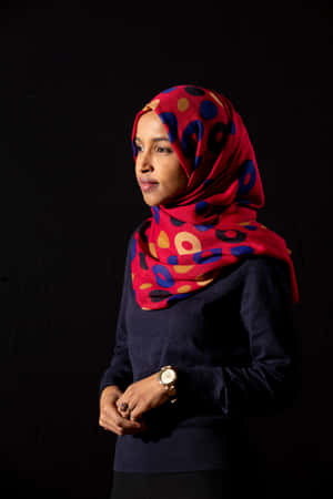 Ilhan Omar Portrait Wallpaper