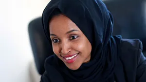 Ilhan Omar Wearing An All-black Outfit Wallpaper