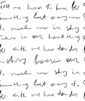 Illegible Letter Of A Lazy Writer Wallpaper