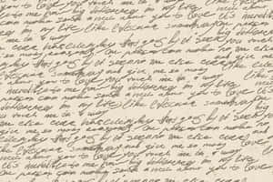 Illegible Love Letter Wallpaper