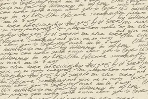 Illegible Love Letter Wallpaper