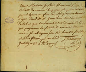 Illegible Official Old Document Wallpaper