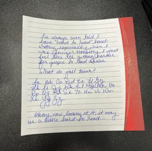 Illegible Paragraphs On A Ruled Paper Wallpaper