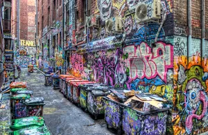 Illicit Graffiti Walls Wallpaper