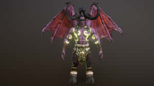 Illidan Stormrage3 D Model Wallpaper