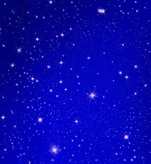 Illuminate The Night Sky With Beautiful Blue Stars Wallpaper