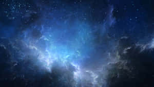 Illuminate The Night With Blue Stars Wallpaper