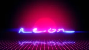 Illuminate The Night With Neon Purple Wallpaper