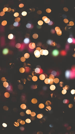 Illuminate The Season With Vibrant, Warm Christmas Lights And Create A Festive Atmosphere. Wallpaper