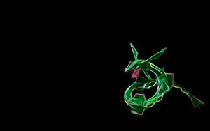 Illuminate The Sky With The Legendary Pokémon Rayquaza! Wallpaper