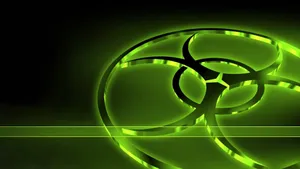 Illuminate Your Desktop With Neon Green Wallpaper