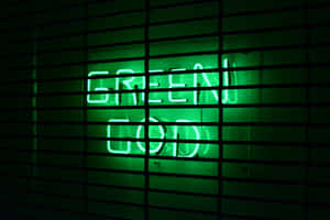 Illuminate Your Desktop With Vibrant Neon Green! Wallpaper