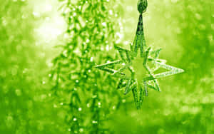 Illuminate Your Home With A Christmas Star Wallpaper