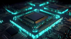 Illuminated Circuit Boardand Chipset Wallpaper