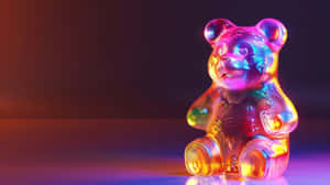 Illuminated Gummy Bear Art Wallpaper