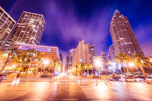 Illuminated San Francisco Skyline Wallpaper