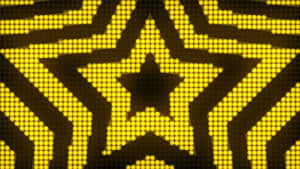 Illuminated Yellow Star Pattern Wallpaper