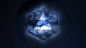 Illuminati Blue Triangle Wallpaper