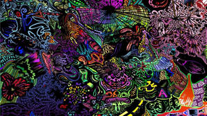 Illuminati Trippy Graffiti Wallpaper