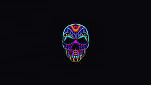 Illuminating Minimalist Neon Art Wallpaper