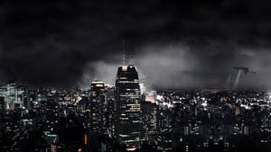 Illuminating Night Cityscape - The Aesthetic Of Urban Nights Wallpaper