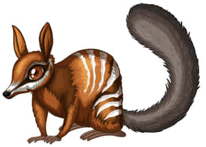 Illustrated Numbat Artwork Wallpaper