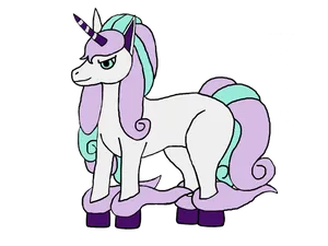 Illustrated Unicorn Like Creature Wallpaper