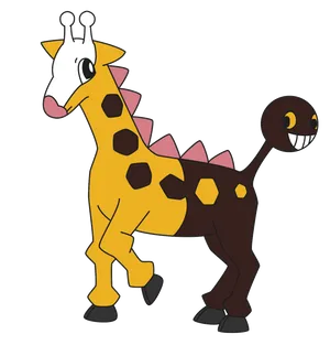 Illustration Of Girafarig Wallpaper