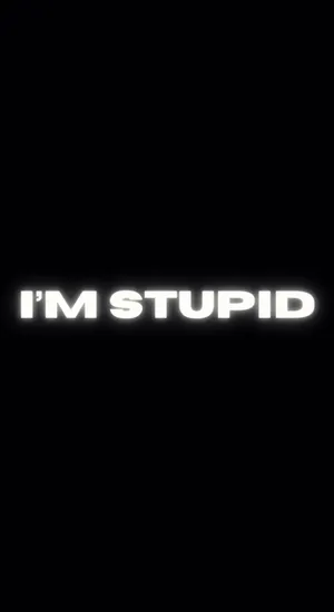 Im Stupid Bold Text Wallpaper