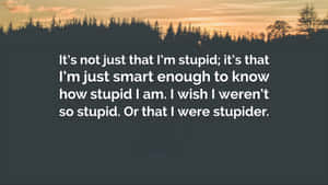 Im Stupid Or Smart Wallpaper