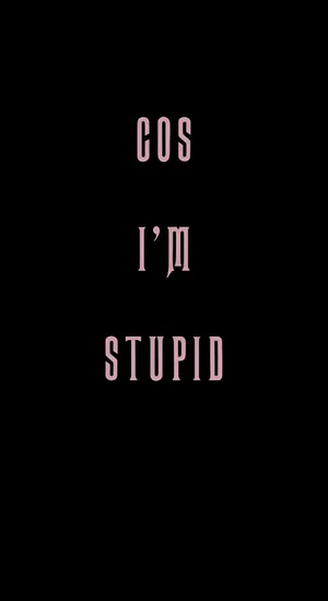 Im Stupid Quote Wallpaper