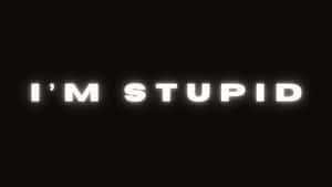 Im Stupid Text Design Wallpaper