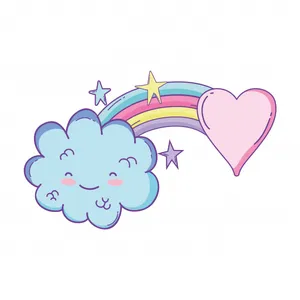 Image A Bright And Colorful Rainbow Of Bright Pastel Colors Wallpaper