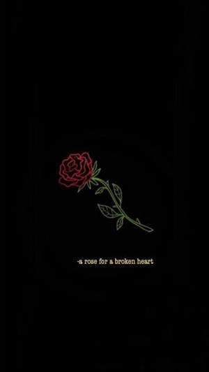 Image A Broken Heart Shown On An Iphone Wallpaper