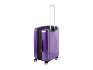 Image A Close-up Of Purple Luggage, Ready For Travel Wallpaper