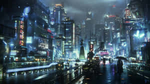 Image A Futuristic City Wallpaper