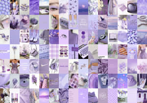 Image A Rich, Colorful Purple Aesthetic Collage Wallpaper