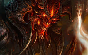 Image A Scary Dragon Breathes Fire Into The Night Wallpaper