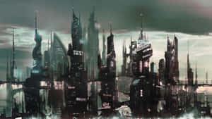 Image A Stunning Nyc Skyline With Art Wallpaper