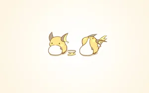 Image Adorable Chibi Raichu Taking A Stroll Wallpaper