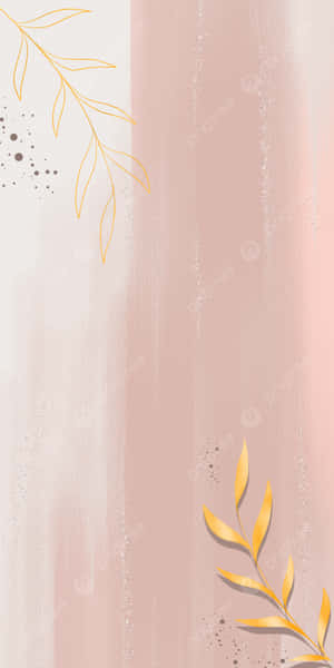 Image Aesthetic Pink And Gold Wallpaper Wallpaper