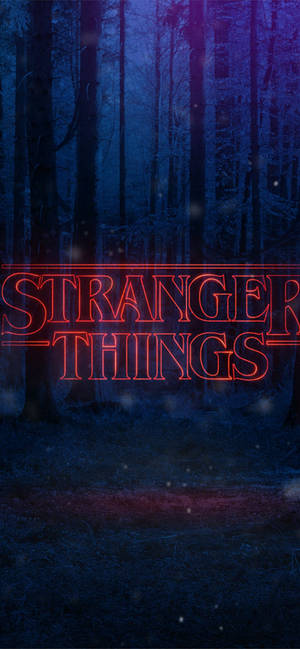 Image Aesthetic View Of The Stranger Things Forest Wallpaper