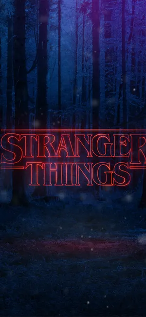 Image Aesthetic View Of The Stranger Things Forest Wallpaper